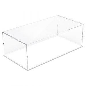 DuvinDD Vitrine Acrylique pour Lego Ferrari SP3 pour Lego McLaren P1 pour Lego Porsche 911- 60 x 30 x 20 cm Bo&icirc;te Transparente Anti-poussi&egrave;re avec Base Blanche Vitrine pour Lego Technic Cars Series (Duvinin, neuf)