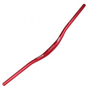 WAKE Guidon VTT Aluminium Alliage 31.8 * 780 mm Guidon V&eacute;lo Route Cintre VTT Extra Long Cintres Cyclisme Relev&eacute; 30mm Riser Bar Manubrio Bici (Rouge) (MTSTEEL FR, neuf)