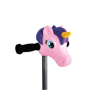Scootaheadz - Tête De Licorne pour Trottinette - Accessoire Trottinette Enfant 3 Ans Et Plus - Cadeau Fille - Installation sans Outil - Amie De Trottinette Licorne Rose Et Violet (Scootaheadz, neuf)