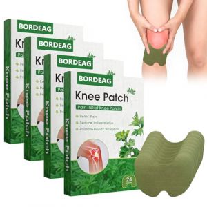 Patch Anti Douleur Genoux: 96 Pièces Patch Chauffant Dos, Patch Anti Douleur Absinthe, Knee Pain Relief Patch, Patch Chauffant pour Genoux Dos Cou Epaules Nuque Douleurs Musculaires Articulations (CEANNA, neuf)