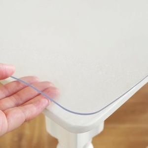 Sous-main transparent en PVC pour verre, table à manger, meubles, plan de travail, toute surface nécessitant une protection de 2 mm, 80 x 90 cm (lym02, neuf)