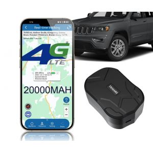 TKMARS Traceur 4G pour Voiture GPS Traceur Auto 20000mah GPS Traceur avec Carte SIM, Application, Temps d'attente de jusqu'&agrave; 240 Jours (HYXSYWLKJ, neuf)
