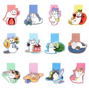 12 Pi&egrave;ces Marque-page Magn&eacute;tique, Signets Magn&eacute;tiques, Marque-page Magn&eacute;tique pour Enfants, Signet pour Chaton Mignon, Clips De Livre pour Enseignants, Tudiants, Adultes &eacute; Enfants, Gar&ccedil;ons et Filles (litomarty trading OU, neuf)