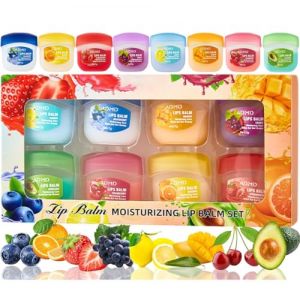 HAIYUU Lip Therapy,8 Pi&egrave;ce Baume &agrave; L&egrave;vres Hydratant pour le jour et la nuit, Lip Balm Labello Levres Naturel Hydratant, pour &Eacute; Claircir Les Rides Des L&egrave;vres, Soin Des Levres et Hydrater (HAIYUUStoreDirect, neuf)