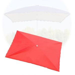 MACAGGTNTU Rectangulaire Toile De Rechange pour 6 Baleines Parasol, 300x200cm Auvent De Rechange pour Déporté Parasol, Parasol Toile De Rechange pour Jardin(Red,300x250cm/10'x8') (Yingrui Chang, neuf)