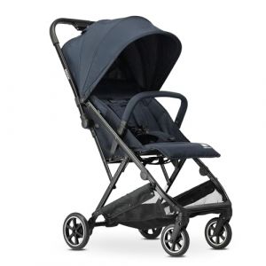 Deryan Easy Travel Buggy Poussette de voyage pour enfant de la naissance jusqu'&agrave; 22 kg Avec fonction inclinable Ultral&eacute;ger 7,5 kg Petit pliable &agrave; une main UPF 50+ Panier jusqu'&agrave; 3 kg (Bleu) (Deryan, neuf)