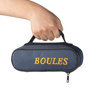 Tofern 2 Sac Boule de Pétanque，Sac Pétanque Nylon Oxford Robuste Pratique, Sacoche pour 3/6/8 Boules Pétanque, Marine (QUVITA, neuf)