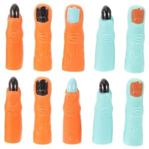 Didiseaon 10 Pi&egrave;ces Doigts De Sorci&egrave;re Cosplay Briller Ongles De Sorci&egrave;re Faux Doigts De Zombie Marionnettes Jouets Pour Les Doigts Bizarre D&eacute;coration Faux Doigts Halloween Plastique (Merkowski, neuf)