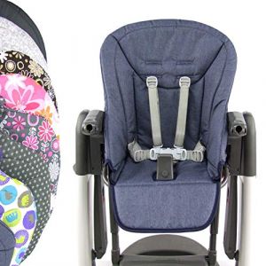BambiniWelt Housse de coussin de rechange pour Peg Perego Tatamia (bleu chiné) (Bambiniwelt24, neuf)