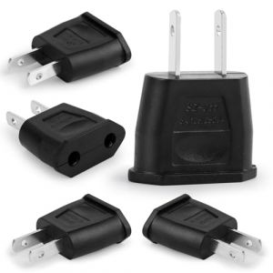 5pièces Adaptateur de Voyage,Adaptateur Prise USA,Adaptateur Prise France vers USA,Adaptateur USA,Adaptateur Prise Canada,Adaptateur Prise Universelle Americaine/Chine/Japon/Canada/Mexique (STORE TISTIRNT, neuf)