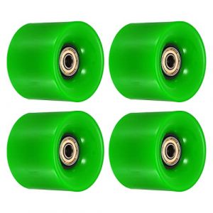 PATIKIL 60mm Longboard Roues avec Roulement ABEC-11, 4 Paquet Rue Roues pour Skateboards Croisi&egrave;re Roue Remplace 80A, Vert Dor&eacute; (PATIKIL UK, neuf)