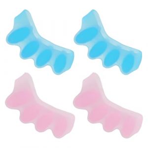 Ecarteur Orteil en Gel Souple, Hallux Valgus Orthese Corrective Réutilisable, Separateur Orteil Invisible, Compatible Hallux Valgus, Lot de 4 Orthese Hallux Valgus Homme Femme (Dream Voice, neuf)