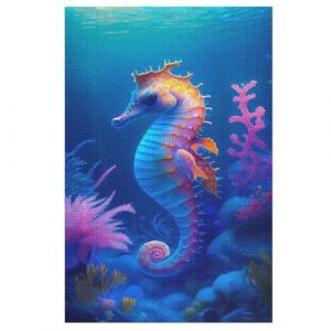 SeaCheval Puzzles Adulte 1000 Pieces Cadeau Famille Puzzle Classique 3D EnfantsJouet en Bois Cadeau Unique 78×53cm (NanYangYuNingZhuangXiuZhuangShiYouXianGongSi, neuf)