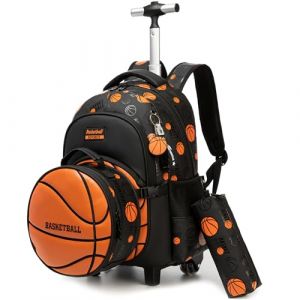 HTgroce Cartable a Roulette Gar&ccedil;ons cm1, Sac a Roulette Gar&ccedil;ons Primaire, Bagages De Voyage avec Roues (Lldaily EUR, neuf)