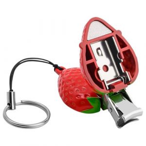 Hohopeti Coupe-ongles Pliable en Acier Inoxydable, Mini Pince &agrave; Ongles de Fraise Rouge, Outil Manucure pour Mains et Pieds, Usage Domestique et Professionnel, Pince Ongles Robuste (Ingrid GL, neuf)