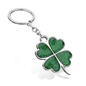 YUZNA Trèfle à 4 Feuilles,1 pièce,Bonheur Chance Naturelle,Cadeau d'Encouragement ou de Persévérance,Pendentif,Coccinelle,Ornement,Saint Valentin,Mariage,Anniversaire,Fête,Nouvel An (Vert) (hefeishiyunyanweidianzishangwuyouxiangongsi, neuf)