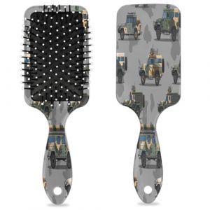 Brosse &agrave; cheveux camouflage pour voiture humide et s&egrave;che avec coussin d'air - Brosse &agrave; cheveux d&eacute;m&ecirc;lante en plastique pour enfants et adultes - Cadeau de rentr&eacute;e scolaire pour homme et femme (Lucky Betty, neuf)