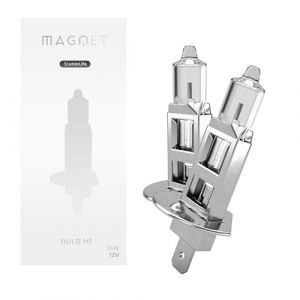 Magnet Ampoules H1 Halogène 55W 12V (x2) P14.5S – Lumière 3400K Blanche Chaude – Gamme Stable Life – Longue Durée – Feux Code/Route (LB MARKET, neuf)