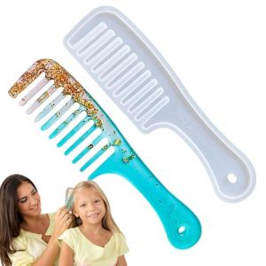 Renopfect Peigne en silicone - Moules &agrave; peignes - Brosse &agrave; cheveux - Moule en silicone - Artisanat - Pour accessoires de moulage en r&eacute;sine (perfecti, neuf)