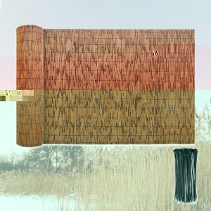 Clôture en Roseau Naturel Canisse Bambou 60cm 90cm 120cm Hauteur Clôture De Jardin Occultant Brise-Vue Facile À Installer Clôture en Bambou pour Exterieur Terrasse Maison Piscine (Color : Carbonized (ZYFSJstore, neuf)