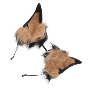 FRCOLOR Serre-t&ecirc;te Oreilles Animal Fausse Fourrure D&eacute;guisement Pour Halloween Cosplay Adulte Coiffe Oreilles De Chien (Laners, neuf)