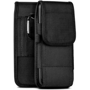 moex Agility Coque Compatible avec Doro 8031 - &Eacute;tui avec Passant de Ceinture, avec Mousqueton et Porte-Stylo, Coque ext&eacute;rieure pour t&eacute;l&eacute;phone Portable en Nylon, Noir (hulle24 GmbH &ndash; Sp&eacute;cialiste accessoires, neuf)