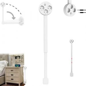 Prise Extensible Derriere Meuble,Prise Extensible,Outlet Extender, rotatives à 180°,avec Ports USB-A,USB-C et 2 Prises Secteur,Extensibles de 47à 67cm,utilisables derrière Un canapé-A (yichengxianliuhangershouchejiaoyiyouxiangongsi, neuf)