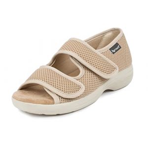 Aerosoft Sandales de r&eacute;&eacute;ducation, &eacute;lastique 06, sans pression, adaptables, pour homme et femme (beige, EU 41) (J. Hirsch Vertriebs-GmbH & Co. KG, neuf)
