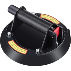 Ventouse Carrelage 8 Pouces - Ventouse Vitrier Ventouse Vide avec Vanne d'Air Capacité de Charge Maximale 200kg pour Manutention de Verre Carrelage Marbre et Meubles(Noir) (CARGO Products, neuf)