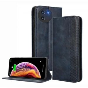 PEIYE Coque pour Doogee Note 59 / Note 59 Pro, &Eacute;tui Flip en Cuir PU, Housse (Cover Case) Antichoc avec Porte-Cartes, Fermeture Magn&eacute;tique, Fonction de Support - Bleu (Zanwon, neuf)
