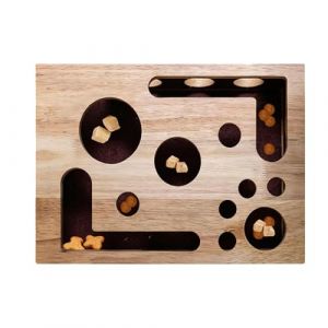 Griffoir-puzzle Pour Chat, Bo&icirc;te &Agrave; Jouets En Bois Pour Chat, Distributeur De Croquettes Interactif D'int&eacute;rieur Pour Chaton, Lime &Agrave; Ongles 30 X 25 Cm, Griffoir D'enrichissement, Accessoire Pour Po (qiyangzheluoDP, neuf)