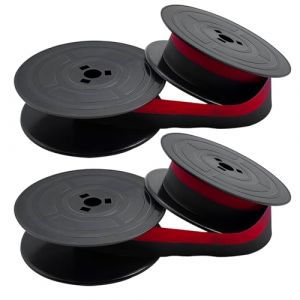 Stalora 2 pcs GR4 Ruban pour Machine &agrave; &Eacute;crire, Ruban de Machine &agrave; &Eacute;crire Universel, Compatible avec Plupart des Machines &agrave; &Eacute;crire, 10 M&egrave;tres, Accessoire M&eacute;canique pour &Eacute;criture (Noir & Rouge) (XinMingLiStore, neuf)