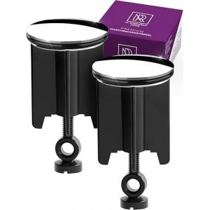 Bouchon Lavabo Universel 40mm - 2 pi&egrave;ces - Bouchon d'&Eacute;vier en Laiton chrom&eacute; avec Caoutchouc - Couvercle Lavabo &Eacute;glable en Hauteur - Anti-calcaire - Bouchon de Vidange Chrom&eacute; pour Lavabo (M. ROSENFELD Germany., neuf)