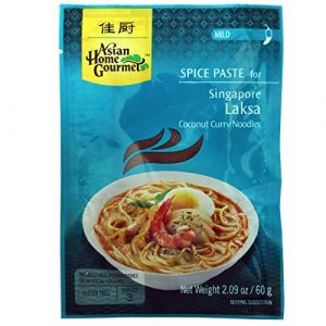 Pâte d'Épices pour Nouilles Curry Coco (Laksa Singapour) - Asian Home Gourmet 60g (OG-ASIA, neuf)
