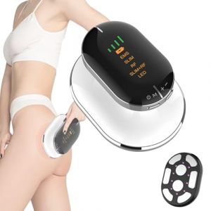 Masseur Anti Cellulite Electrique Sans Fil, Appareil Radiofr&eacute;quence Corps, Appareil Minceur avec Led 4 Couleurs Light Wave & 4 Modes EMS RF Amincissante Raffermissement Ventre Jambe Fesses Bras (TuBanRen, neuf)