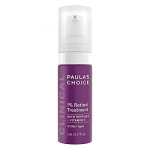 Paula's Choice CLINICAL 1% Retinol S&eacute;rum - Anti &Acirc;ge Traitement Visage - Cr&eacute;me R&eacute;duit les Taches Brunes & Rides - Vitamine C & Peptides - Tous Types de Peaux - Format Voyage 5 ml (Paula's Choice Europe, neuf)