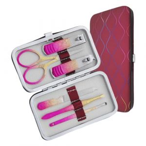 Kit Manucure P&eacute;dicure Coupe-ongles Outils De Soins Toilettage Professionnels Avec &Eacute;tui Voyage Ensemble 6/9/12 Pi&egrave;ces Tondeuse Pour Femmes Homme Voyage Tondeuse B&eacute;b&eacute; Professionnelle (ZQING_X, neuf)