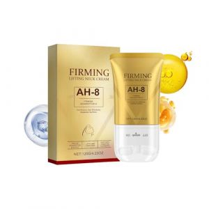 Ah-8 Firming Neck Cream, 120 g Cr&egrave;me hydratante pour le cou avec rouleau - Cr&egrave;me raffermissante pour le cou Ah-8 - R&eacute;duit les rides, les rides et le double menton - Raffermit et redresse la peau (MCLM-EU, neuf)
