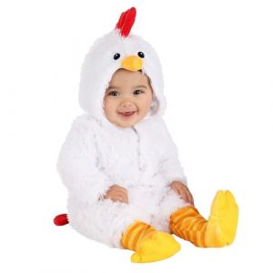 Generisch Adorable costume de poulet pour nouveau-n&eacute; fille gar&ccedil;on Halloween b&eacute;b&eacute; poussin avec combinaison Thanksgiving No&euml;l carnaval anniversaire cosplay, Blanc., 3-6 mois (YoloGood, neuf)