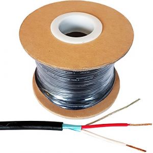 C&acirc;ble audio blind&eacute; blind&eacute; 25 m - Cuivre pur - Enrouleur de micro - Id&eacute;al pour connecteurs XLR et 6,35 mm - Instrument OFC / Micro Drop Install Studio Wire (LoopsDirect, neuf)