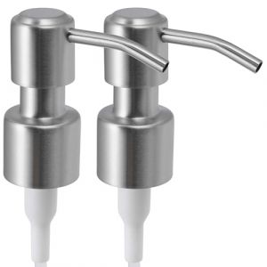 ALTGLAS Pompe pour Distributeur de Savon Liquide 'Roma' - Pomp de Rechange ou pour Upcycling en Acier INOX avec Filetage de 22-24 mm (Argent Bross&eacute;) (ALTGLAS Upcycling, neuf)