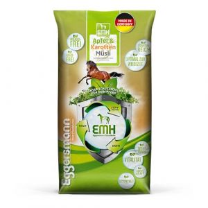 Eggersmann EMH Muesli Pomme & Carotte 15kg - Aliment concentr&eacute; Naturel pour Chevaux - Aliment pour Chevaux r&eacute;duit en prot&eacute;ines sans m&eacute;lasse - Id&eacute;al pour Les travaux l&eacute;gers &agrave; Moyens (Heinrich Eggersmann Futtermittelwerke, neuf)