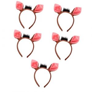 Healeved 5pièces Bandeau Oreilles De Cochon Pour Accessoire De Déguisement Adorable Tête De Cochon Léger Pour Cosplay Et Fêtes Décoration De Cheveux Festive (Sonieg, neuf)