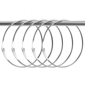 Namalu Grand Anneau en M&eacute;tal Polyvalent Anneaux de Reliure Anneaux Porte-Cl&eacute;s de Gardien 12 cm 15 cm 18 cm Anneau Articul&eacute; pour &Eacute;charpe Sac Ceinture T-Shirt Gilet d'Entra&icirc;nement Album DIY(120 mm,5) (Rampatchal, neuf)