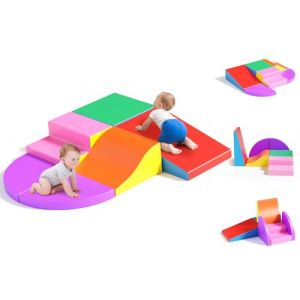 Lischwert Blocs de mousse Équipement Zone Souple Formes Activité Jouets multicolores pour les tout-petits (JM301-Color) (sjwndw, neuf)