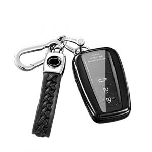 Z.MYUKI 【5 couleurs】 Corolla Touring Sports Coque cl&eacute; avec porte Clef pour pour Toyota Corolla E210 Hybride 2019-2025 2026 Accessoire Protection cl&eacute; (Z.MYUKI-EU, neuf)