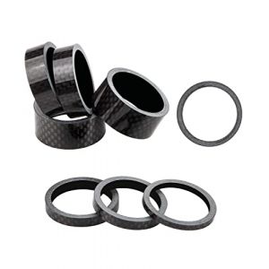 8 Pièces Fibre de Carbone Entretoise, Entretoises de Casque Sont Utilisés pour le Guidon de Vélo, Entretoise de Direction en Rondelles de Potence Pour BMX VTT Vélos de Route Entretoises de Direction (yujiandeouzhoudianpu, neuf)