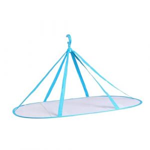Milageto &Eacute;tendoir &agrave; Pull Pliable, S&eacute;choir &agrave; Suspension en Polyester, Filet en Maille Pliable pour Jouets, Maillot de Bain, Serviettes, Chaussettes, sans Bordure, 1 Couche (Milageto-EU, neuf)