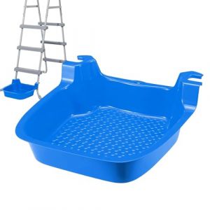 Receveur pour échelles de piscine, portable, antidérapante, résistante aux UV, grande bassine antidérapante et résistante aux UV, pour douche, jardin (Ranley, neuf)