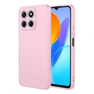 TAUYN Coque pour Honor 70 Lite/Honor X8 5G/Honor X6, Tr&egrave;s Mince Doux Liquide Silicone Housse, TPU Silicone Antichoc Protection Etui, Rose (Kuaigu, neuf)
